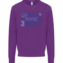 I Like Dogs and Maybe Three People Kids Sweatshirt Jumper Purple