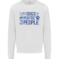 I Like Dogs and Maybe Three People Kids Sweatshirt Jumper White