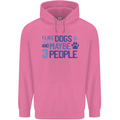 I Like Dogs and Maybe Three People Mens 80% Cotton Hoodie Azelea