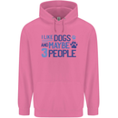 I Like Dogs and Maybe Three People Mens 80% Cotton Hoodie Azelea