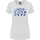I Like Dogs and Maybe Three People Womens Wider Cut T-Shirt White