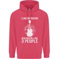 I Like My Guitar and 3 People Rock n Roll Childrens Kids Hoodie Heliconia