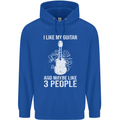 I Like My Guitar and 3 People Rock n Roll Childrens Kids Hoodie Royal Blue