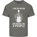I Like My Guitar and 3 People Rock n Roll Kids T-Shirt Childrens Charcoal
