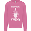 I Like My Guitar and 3 People Rock n Roll Mens Sweatshirt Jumper Azalea