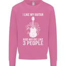 I Like My Guitar and 3 People Rock n Roll Mens Sweatshirt Jumper Azalea