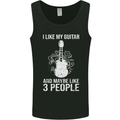 I Like My Guitar and 3 People Rock n Roll Mens Vest Tank Top Black