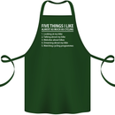 I Like as Much as Riding My Bike Cycling Cotton Apron 100% Organic Forest Green