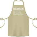 I Like as Much as Riding My Bike Cycling Cotton Apron 100% Organic Khaki