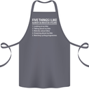 I Like as Much as Riding My Bike Cycling Cotton Apron 100% Organic Steel