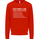 I Like as Much as Riding My Bike Cycling Kids Sweatshirt Jumper Bright Red