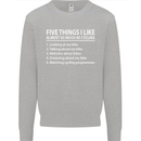 I Like as Much as Riding My Bike Cycling Kids Sweatshirt Jumper Sports Grey