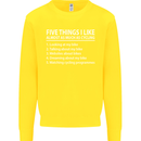 I Like as Much as Riding My Bike Cycling Kids Sweatshirt Jumper Yellow