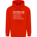 I Like as Much as Riding My Bike Cycling Mens 80% Cotton Hoodie Bright Red