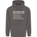 I Like as Much as Riding My Bike Cycling Mens 80% Cotton Hoodie Charcoal