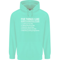 I Like as Much as Riding My Bike Cycling Mens 80% Cotton Hoodie Peppermint