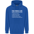 I Like as Much as Riding My Bike Cycling Mens 80% Cotton Hoodie Royal Blue