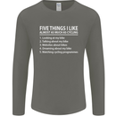 I Like as Much as Riding My Bike Cycling Mens Long Sleeve T-Shirt Charcoal