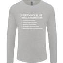 I Like as Much as Riding My Bike Cycling Mens Long Sleeve T-Shirt Sports Grey