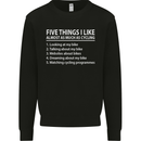 I Like as Much as Riding My Bike Cycling Mens Sweatshirt Jumper Black