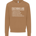 I Like as Much as Riding My Bike Cycling Mens Sweatshirt Jumper Caramel Latte
