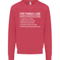 I Like as Much as Riding My Bike Cycling Mens Sweatshirt Jumper Heliconia