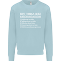 I Like as Much as Riding My Bike Cycling Mens Sweatshirt Jumper Light Blue