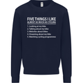 I Like as Much as Riding My Bike Cycling Mens Sweatshirt Jumper Navy Blue
