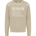 I Like as Much as Riding My Bike Cycling Mens Sweatshirt Jumper Sand
