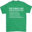 I Like as Much as Riding My Bike Cycling Mens T-Shirt Cotton Gildan Irish Green