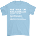 I Like as Much as Riding My Bike Cycling Mens T-Shirt Cotton Gildan Light Blue