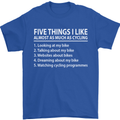 I Like as Much as Riding My Bike Cycling Mens T-Shirt Cotton Gildan Royal Blue