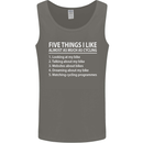 I Like as Much as Riding My Bike Cycling Mens Vest Tank Top Charcoal