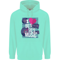 I Love 80s 90s Music Pop Rock Acid House Childrens Kids Hoodie Peppermint