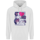I Love 80s 90s Music Pop Rock Acid House Childrens Kids Hoodie White