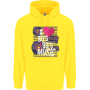 I Love 80s 90s Music Pop Rock Acid House Childrens Kids Hoodie Yellow