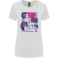 I Love 80s 90s Music Pop Rock Acid House Womens Wider Cut T-Shirt White