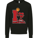 I Love Basketball Kids Sweatshirt Jumper Black