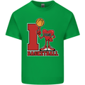 I Love Basketball Kids T-Shirt Childrens Irish Green