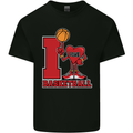 I Love Basketball Mens Cotton T-Shirt Tee Top Black