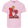 I Love Basketball Mens Cotton T-Shirt Tee Top Light Pink