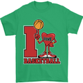 I Love Basketball Mens T-Shirt Cotton Gildan Irish Green