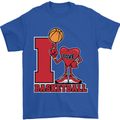 I Love Basketball Mens T-Shirt Cotton Gildan Royal Blue