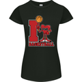 I Love Basketball Womens Petite Cut T-Shirt Black