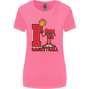 I Love Basketball Womens Wider Cut T-Shirt Azalea