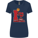 I Love Basketball Womens Wider Cut T-Shirt Navy Blue