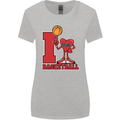 I Love Basketball Womens Wider Cut T-Shirt Sports Grey