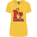 I Love Basketball Womens Wider Cut T-Shirt Yellow