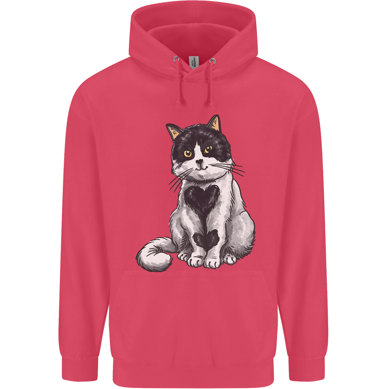 I Love Cats Cute Kitten Childrens Kids Hoodie Heliconia