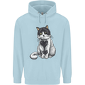 I Love Cats Cute Kitten Childrens Kids Hoodie Light Blue